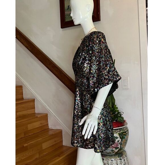 BHLDN Jax Multicolor Sequin Mini Dress - Picture 6 of 7